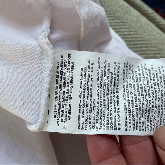 Vans Cropped Boxy Rainbow Stripe Tshirt S - Picture 7 of 7